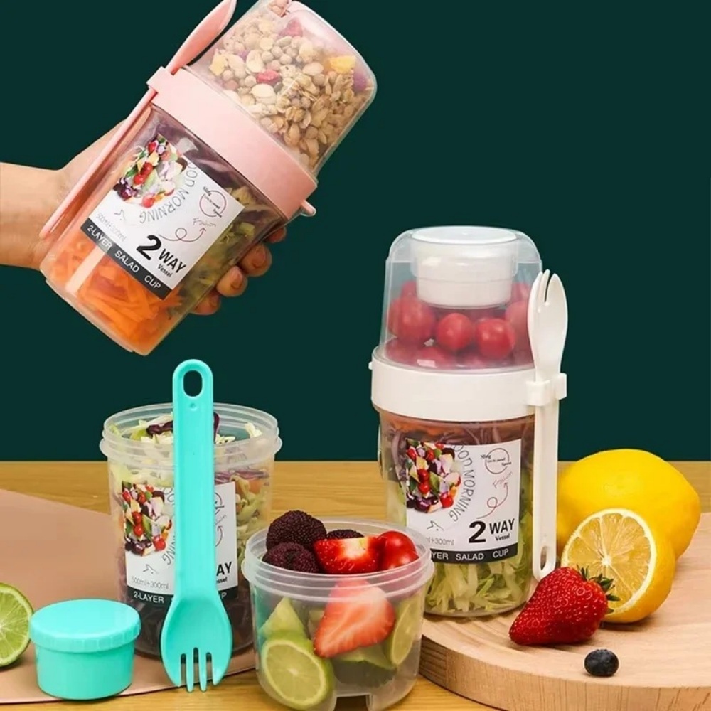 Food Snacks Box - Portable Salad Cup Breakfast Cup Food