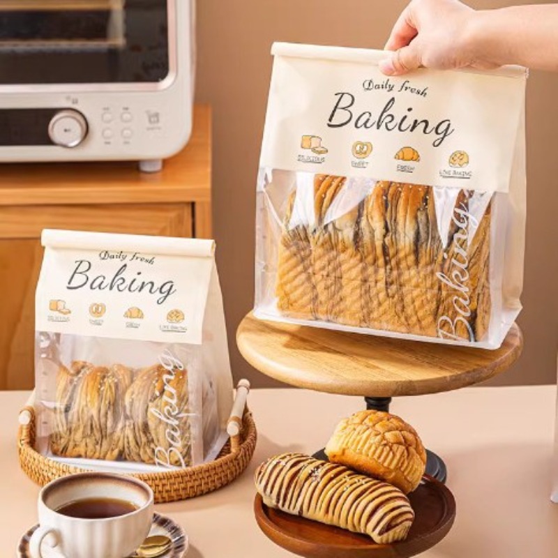 Food Halloween Snacks - Bakery Toast Bread Packaging Bag Self-Sealing