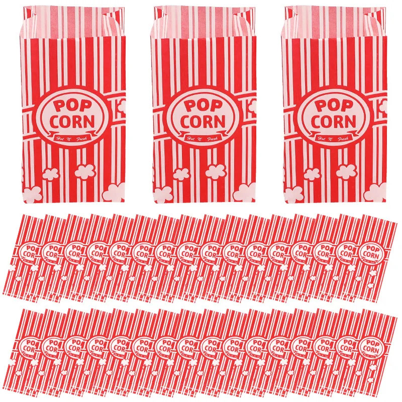 Food Halloween Snacks - 50Pcs Popcorn Packaging Bags Snack Treats