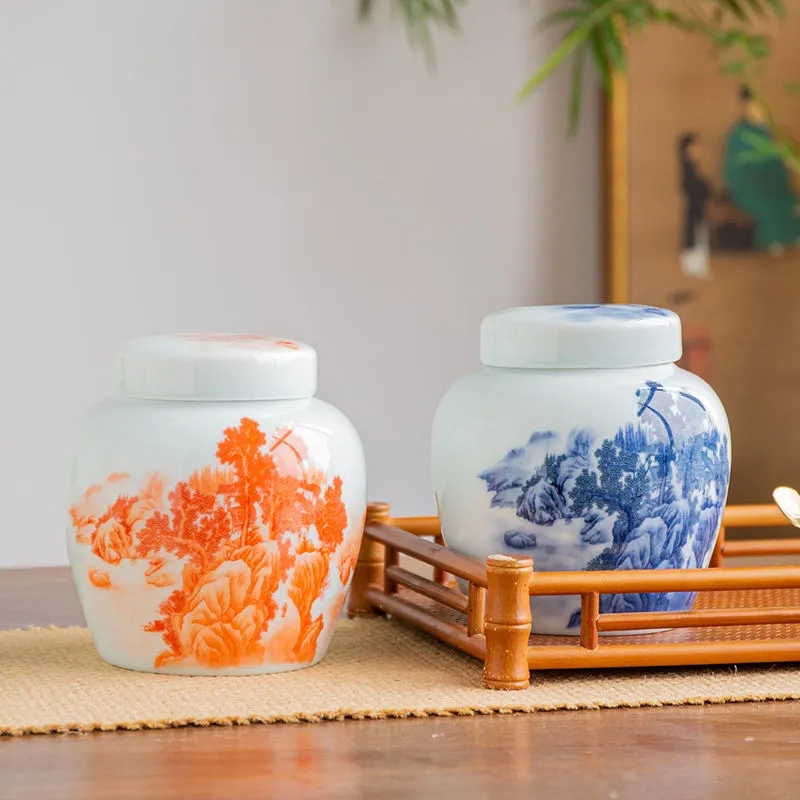 Landscape Pattern Tea Coffee S - Food Snacks Box 评论和价格
