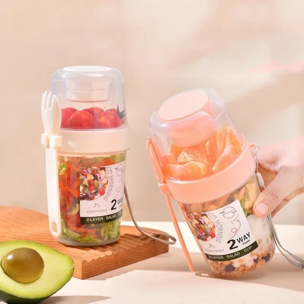 Portable Salad Cup Breakfast C - Food Snacks Box 评论和价格