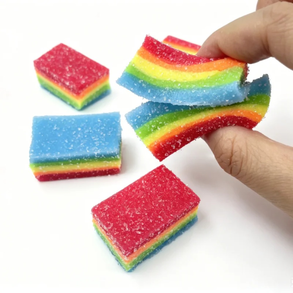 Squishy Rainbow Strip Stress B - Candy Sour Strip 评论和价格