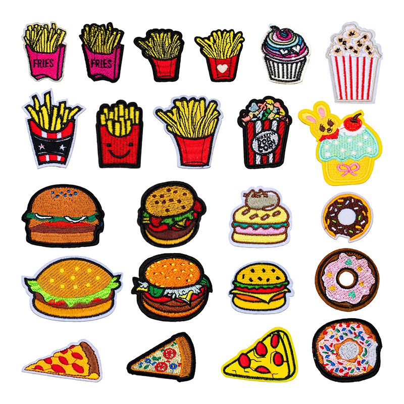 Fast Food Series Embroidered C - Food Snacks Pictures 评论和价格