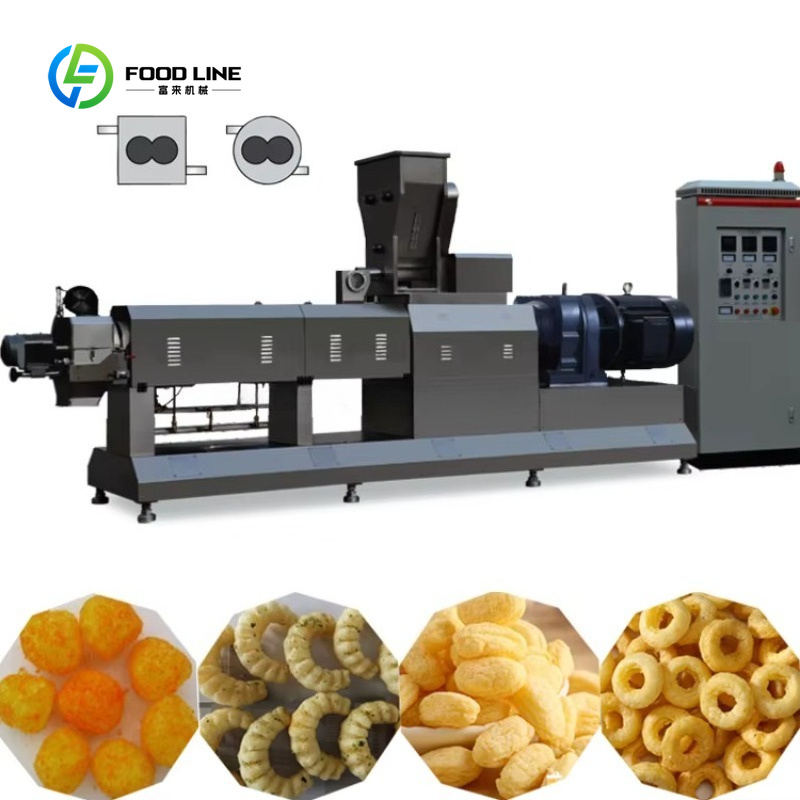 Customized Double Screw Extrud - Food Snacks Making Machine 评论和价格