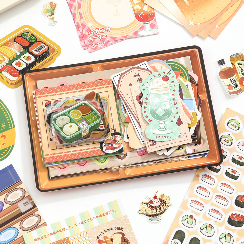 77Pcs PET Sticker Set Lunch Bo - Food Snacks Menu 评论和价格