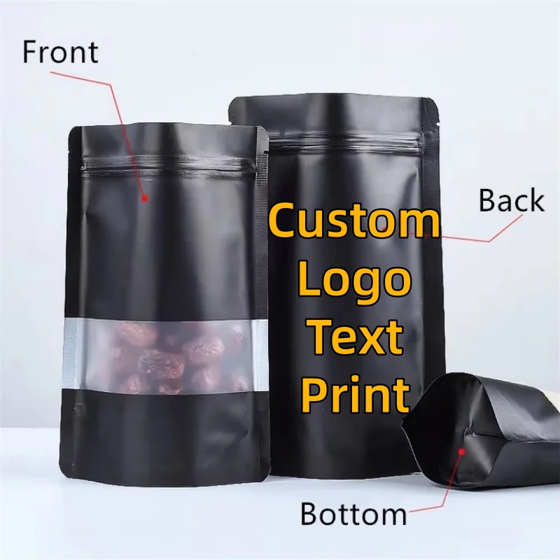 100PCS Stand-up Matte Black Al - Food Halloween Snacks 评论和价格