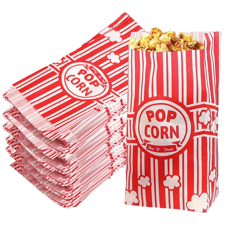 50Pcs Popcorn Packaging Bags S - Food Halloween Snacks 评论和价格