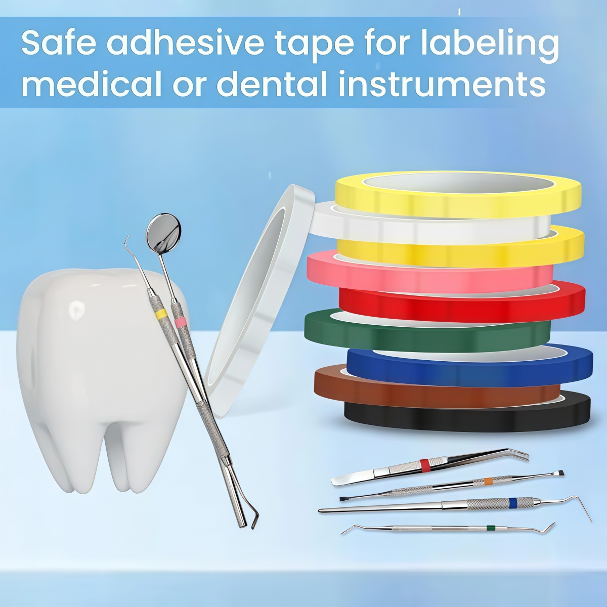 1 Roll Dental Instruments Tape - Candy Sour Strip 评论和价格